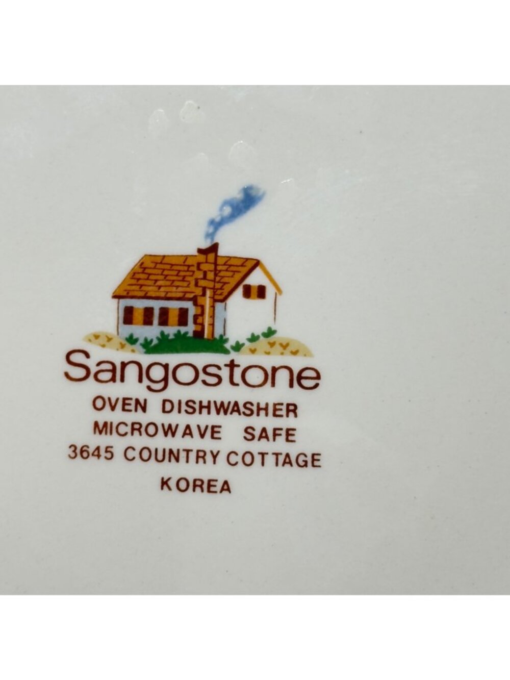 Sangostone Country Cottage Stoneware Bread Plate Set 7.5" Dia. Set of 4 - Picture 2 of 10